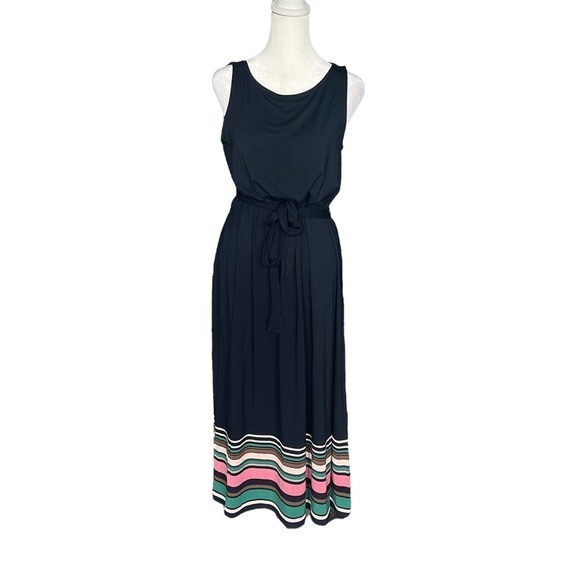 J. JILL Navy Maxi Dress - Picture 1 of 6